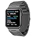 Apple Watch Band, iVAPO 38mm Stainless Steel Replacement Link Bracelet Strap Classic iWatch Wristband with Tools for Apple Watch (38mm Space Gray)
