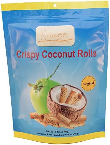KIMKEE Crispy Coconut Rolls, 6 Count