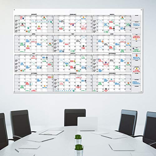 Large Dry Erase Wall Calendar 38" x 58" Premium Undated Blank 2023