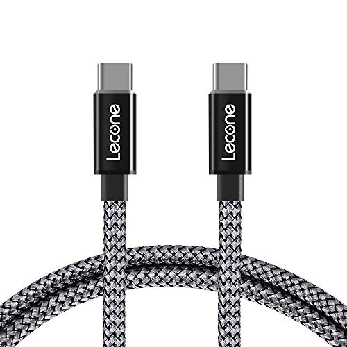 USB C to USB C Charging Cable, Lecone USB 2.0 Type C Cable 5A Fast Charge 20V 100W Power Delivery with 4K Video 10 Gbps Data Transfer Braided Nylon for Google Pixel 3, MacBook Pro, Samsung S10 & More