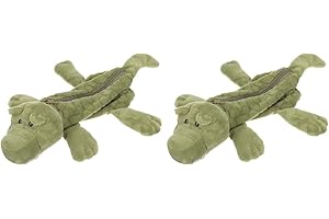 LUOZZY 2pcs Pencil Bag Plush Animal Crocodile Shape Pen Container Large Capacity Pencil Bag Stationery Holder