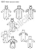 Simplicity 1351 Toddler Animal Onesie Clothing Sewing Patterns, Sizes 1-4