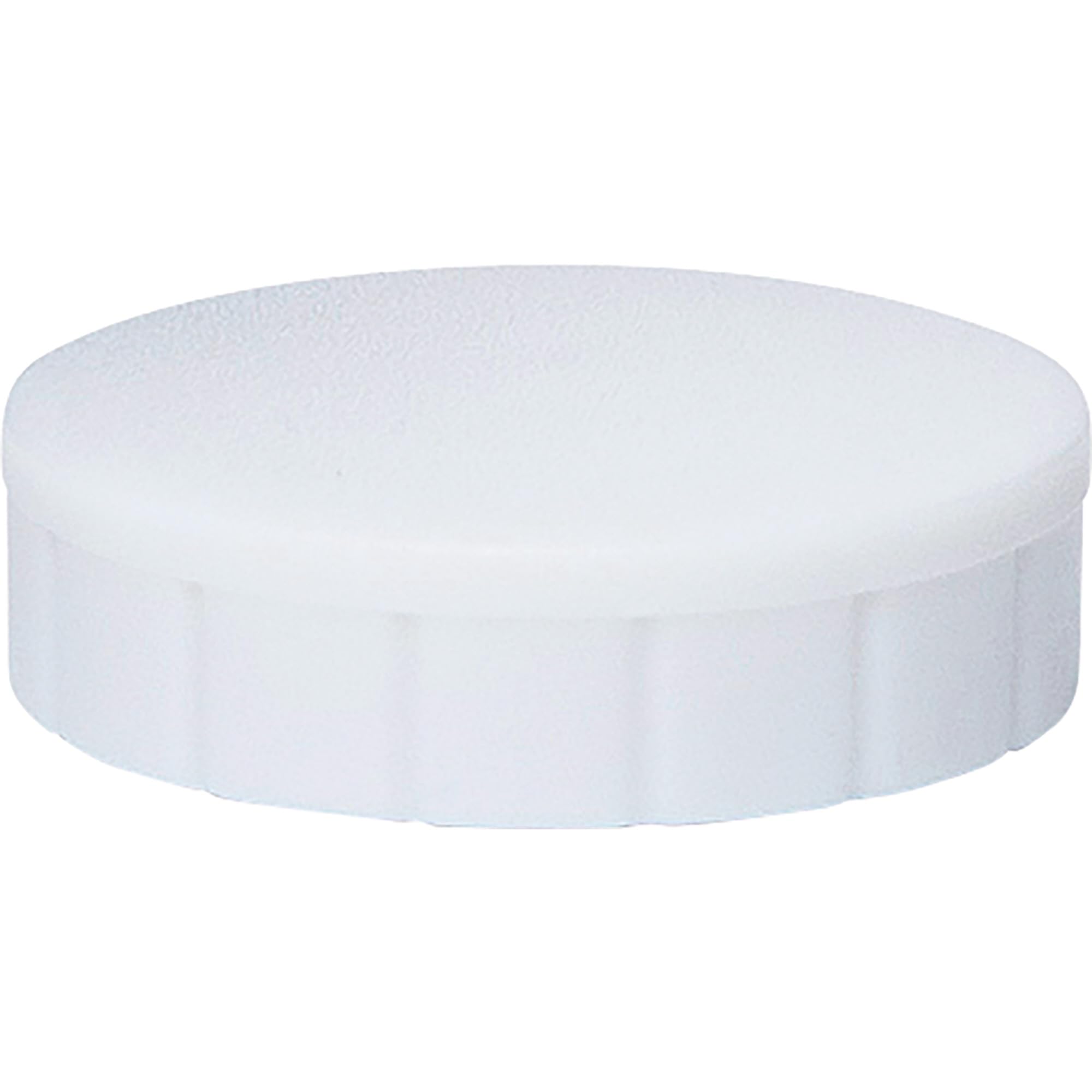 6162402 Magnet Mouth Solid, Round Magnet, Shatterproof Plastic, 600 g Holding Force, 24 x 8 mm, White