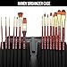 Santa Fe Art Supply Paint Brush Set W/Carrying Case-Organizer - 15+1 Professional Grade Wood Paintbrush Kit Perfect for Watercolor, Oil, Ink, Face - Creative Art Brushes & Craft Supplies for Artists