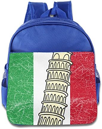 Italy Flag Pisa Tower Student Backpack School Bag Print Backpack For School Shoulder Daypack Handbag