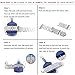 VIPPLUS Compatible for Apple Watch Band 38mm/40mm Stainless Steel Strap Bracelets Wristband with Durable Folding Metal Clasp for Apple Watch Series 4/3/2/1 Blue