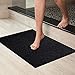 2-Pack Indoor Outdoor Mat for Home, Office, RV, and More, Black Door Mats for Entryway, Garage, Kitchen, Patio, Bathroom, 17 by 29.5-inch Ribbed Door Rugs for Entrance, Safe & Durable Home Entry Rugs