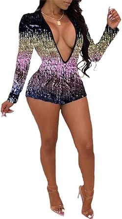 2 piece sequin jumpsuit