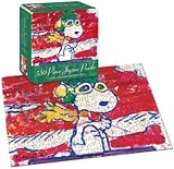 USAopoly Snoopy by Everhardt Low Fat Meal Over Santa 550 Piece Jigsaw Puzzle