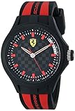 Ferrari Men's 0830172 Pit Crew Black and Red Watch