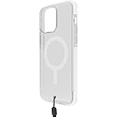BodyGuardz Ace Pro for iPhone 15 Pro Case, Heavy Duty Shockproof Cover with 18FT Military Grade Drop Tested, Compatible with MagSafe, Wireless Charging, Responsive Buttons - Clear/White