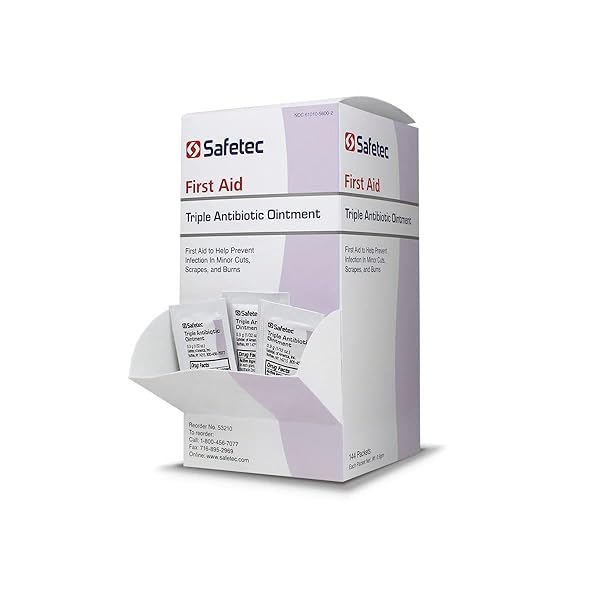 SAFETEC 42909 TRIPLE ANTIBIOTIC OINTMENT, PACK OF 144