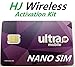 Ultra Mobile Nano SIM Card. Factory-Cut card for iPhone 5/5c/5s/6/6 Plus
