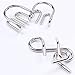 IQ Toys,EasyULT IQ Test Mind Game Toys Brain Teaser Metal Wire Puzzles Magic Trick Toy,Metal puzzle(8 Pack)