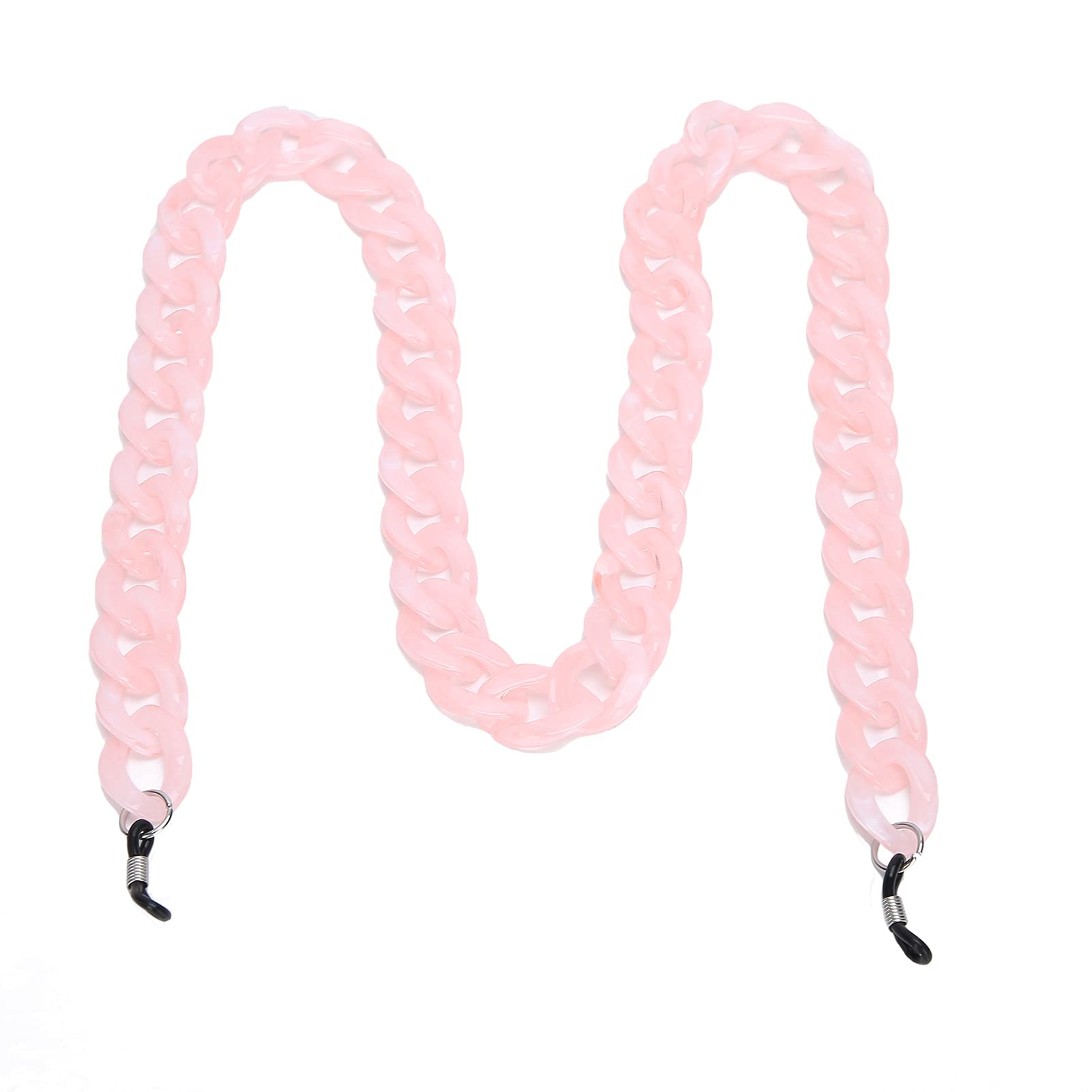 Elastic Eyeglass Chains Reading Eyeglasses Holder Strap Simple Style Eyeglasses Chain Anti‑Slip Sunglass Lanyard Eyewear Retainer Cord Accessory Glasses Cord（4 Colors Available）(15*10*2cm-pink)