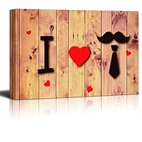 Canvas Wall Art Father's Day Theme Canvas Prints Home Artwork Decoration for Living Room Bedroom - 12x18 inches