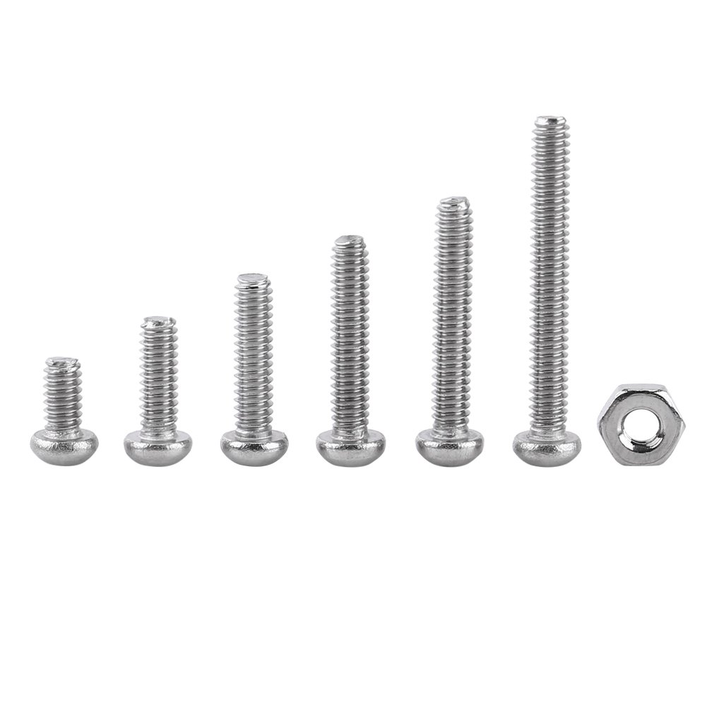 Hex Socket Screws, Fydun 230pcs M2 Stainless Steel SS304 Hex Socket Button Head Screws Bolts and Nuts Assortment Kit for Home Equipment Ship Assembly