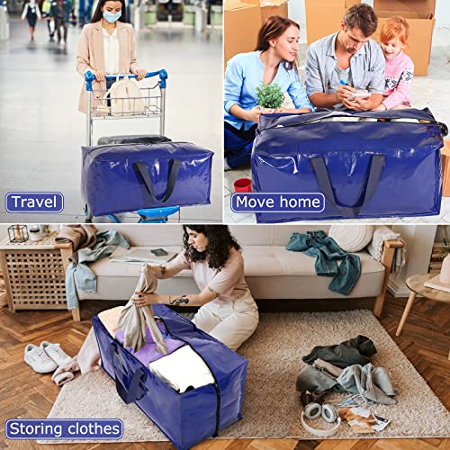 【6 Pack】 Heavy Duty Moving Bags, Extra Large Packing Bags Storage Bags