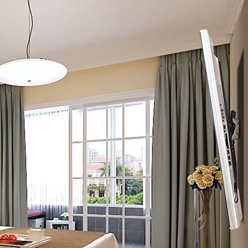 Perlegear TV Tilt Wall Bracket, Reduces Glare & Adds Space To Your Home! Safely Holds 30KG & Fits Most 23”-55” TVs! Tilt TV Wall Mount Improves Viewing Angles & Reduces Neck Pain! Easy Assembly, Quality Tilt Wall Bracket!