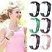 REDGO ID115U Replacement Bands, ID115U ID115UHR Replacement Fitness Tracker Band, Black Blue Teal Pink Purple