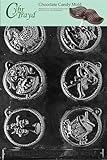 Cybrtrayd C049 12 Days of Christmas, 7 to 12 Set Life of the Party Chocolate Candy Mold with Exclusive Cybrtrayd Copyrighted Chocolate Molding Instructions