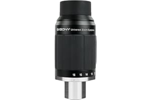 SVBONY SV245 Zoom Eyepiece, Zoom 8 to 16mm Telescope Eyepiece, Parfocal Design, 1.25'' 2'' Dual Interface, 63° Constant Field