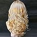 Wonderful Long Wavy Light Honey Blonde Skin Top Curly Wig Hair