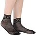 kilofly 5 Pairs Women Ultra Thin Short Ankle Socks Fishnet Lace Liner Stockings