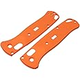 Glow Rhino G10 Scales for Benchmade Bugout Knife with 2 XL Tritium Inserts - Smooth Texturing G10 Handles, Safety Orange