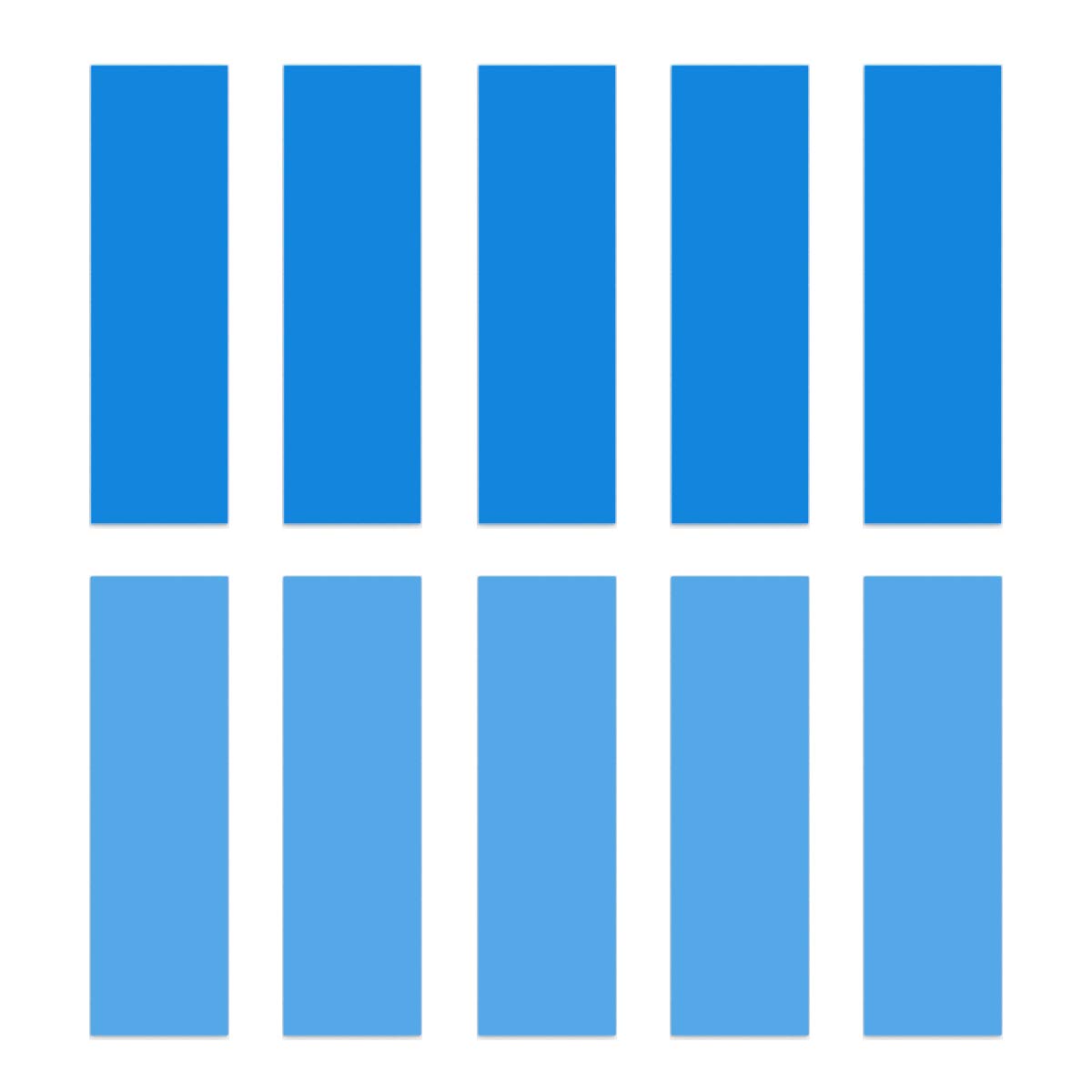 GLOTRENDS [10 Packs] Thermal Conductive Silicone Pads with 2.0 W/mk Thermal Conductivity for M.2 NVMe SSD CPU GPU Chipset etc（20x67x1mm + 20x67x0.5mm）