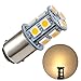 GRV Ba15d 1142 1076 13-5050SMD Warm White LED Bulb DC12V RV Light Bulbs Interior,Replacement for 12Volt Turn Single Light Bulb,Travel Trailer,Boat Lights,Camper Light Bulbs (Pack of 2)