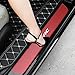 SENYAZON Car Decal Sticker Carbon Fibre Vinyl Reflective Car Door Sill Decoration Scuff Plate for Honda Civic (red)