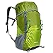 G4Free Lightweight Packable Hiking Backpack 35L Travel Camping Daypack Foldable (Yellow/Green)
