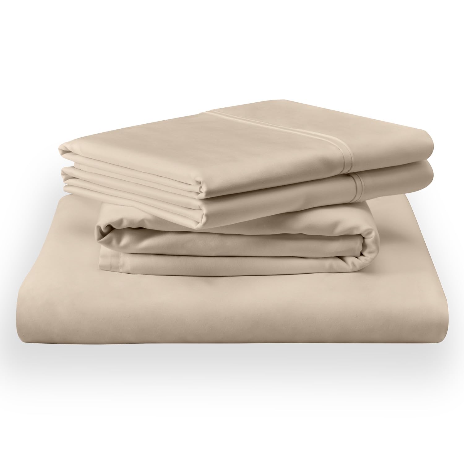 Photo 1 of TEMPUR Classic Cotton Sheet Set Sandstone - Split King