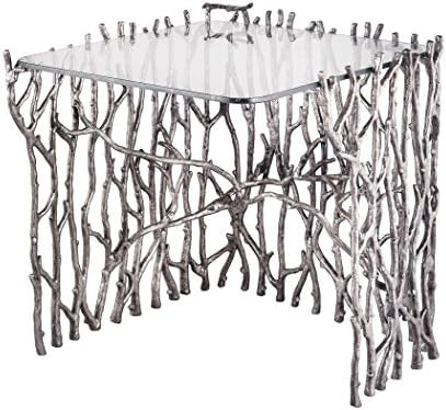 Dimond Home Small Silvered Sticks Side Table, 22" x 22" x 25"