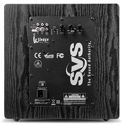 SVS SB12-NSD 12" 400W Sealed Box Subwoofer (Premium Black Ash)