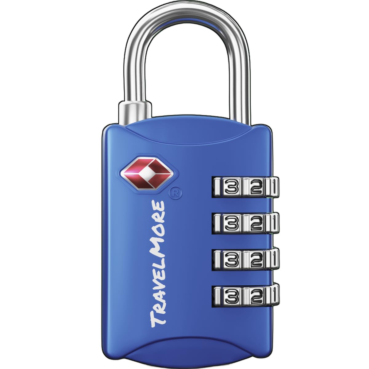 TSA Luggage Locks with 4 Digit Combination - Heavy Duty Set Your Own Padlocks for Travel, Baggage, Suitcases & Backpacks – Blue