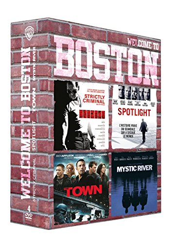 Coffret Welcome To Boston : Strictly Criminal + Spotlight + The Town + Mystic River - Pack