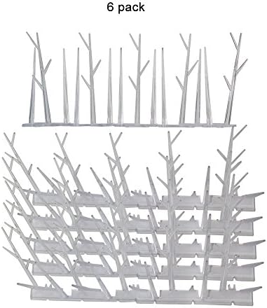 Qingyou Polycarbonate Bird Spikes Effective bird repellent,Repel Seagulls, crows, pigeons, starlings, sparrows and more. Also useful for deterring cats and squirrels