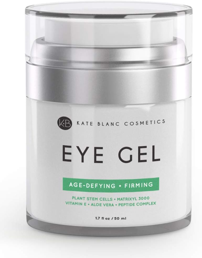 Eye Gel for Dark Circles by Kate Blanc. Reduce Appearance of Puffiness, Wrinkles, Crow's Feet and Bags. Effective Age-Defying Gel for Under and Around Eyes