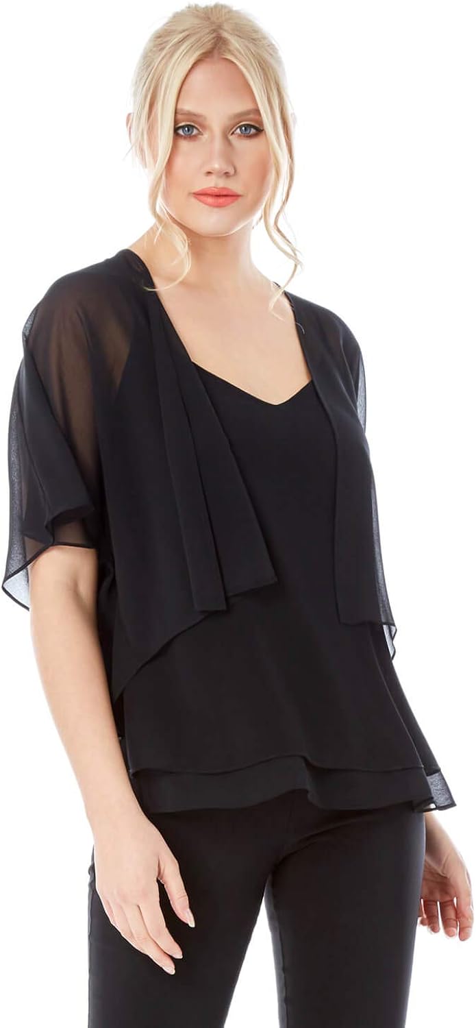 chiffon jackets for evening wear