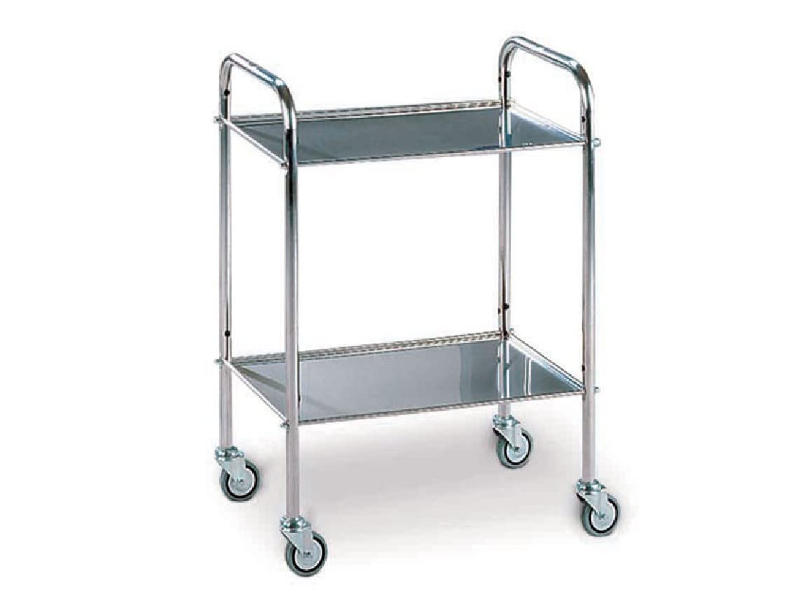 Gima 4581 Stainless Steel Trolley lancart, 6 cm Length x 4 cm width x 8 cm height