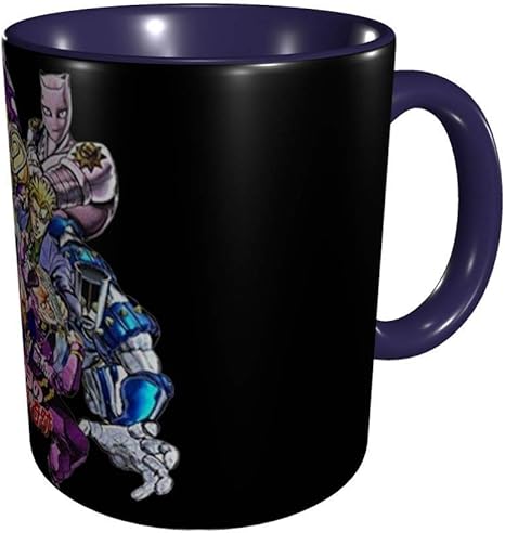 Amazon Co Jp ジョジョの奇妙な冒険 おしゃれ セラミック マグカップ 耐熱 耐冷 贈り物 陶器 マグカップ ホーム キッチン