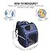 Pettom Pet Backpack Carrier for Small Dogs Cats Puppies Bunny Two-Sided Entry Safety Features Outdoor Rucksack for Small Dog Pet for Car Travel Hikingthumb 1