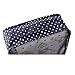 7 Set Travel Packing Organizer,Waterproof Mesh Durable Luggage Travel Cubes with 1 Shoe Bag - Travel Luggage Compression Organizers (Navy Polka Dot)