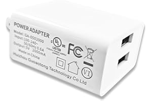 SEEHOM 5V USB Power Block Replacement for New Philips Sonicare 4100, Nicwell, Waterpik, Oralfree, COSLUS, 7AM2M Electric Toothbrush, Bitvae Wall Charging Blocks Dual Port Adapter