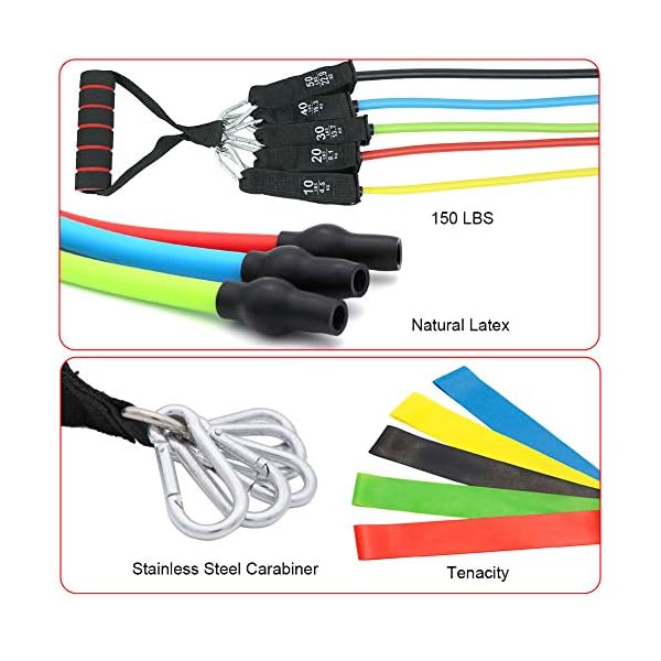 PETUOL-Resistance-Bands-Set-21-PCS-Exercise-Bands-With-Door-Anchor-Gliding-Disc-Handle-Ankle-Strap-For-Man-Woman-Home-Workouts PETUOL Resistance Bands Set, 21 PCS Exercise Bands With Door Anchor, Gliding Disc, Handle, Ankle Strap For Man & Woman…