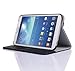 SUPCASE Samsung Galaxy Tab 3 8.0 inch Tablet Slim Hard Shell Leather Case with Auto Wake/Sleep - Black, Multi-Angle Viewing, Business Card Holder