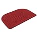 COSY HOMEER 27X18 Inch Anti Fatigue Kitchen Rug Mats are Made of 100% Polypropylene Half Round Rug Cushion Specialized in Anti Slippery and Machine Washable (Burgundy 1 pc) …