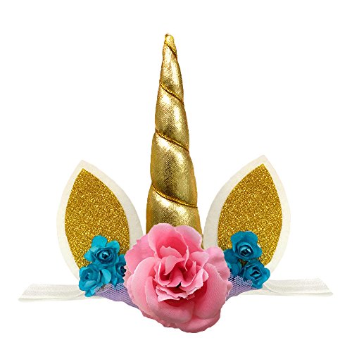 If I Could Turn Back Time Costumes - Unicorn Headband Unicorn Birthday Rose Flower